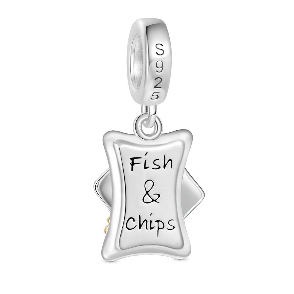 Gnoce Delicious Fish & Chips Pendant Dangle Charm_2