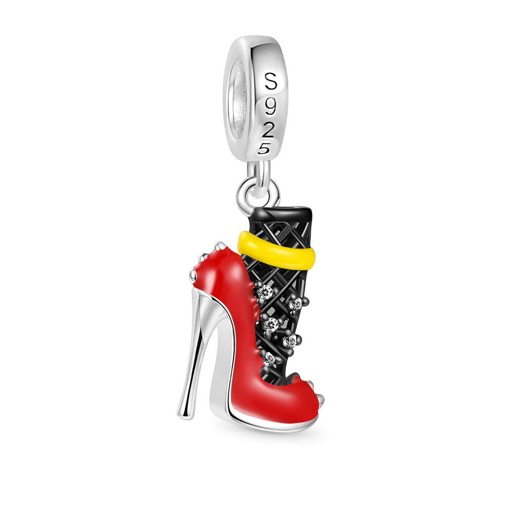 Gnoce Fishnet High Heel Pendant Dangle Charm_2