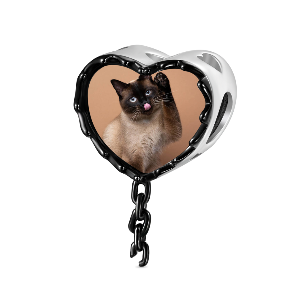 Gnoce 'Catch U' Heart Mousetrap Personalized Photo Charm_3