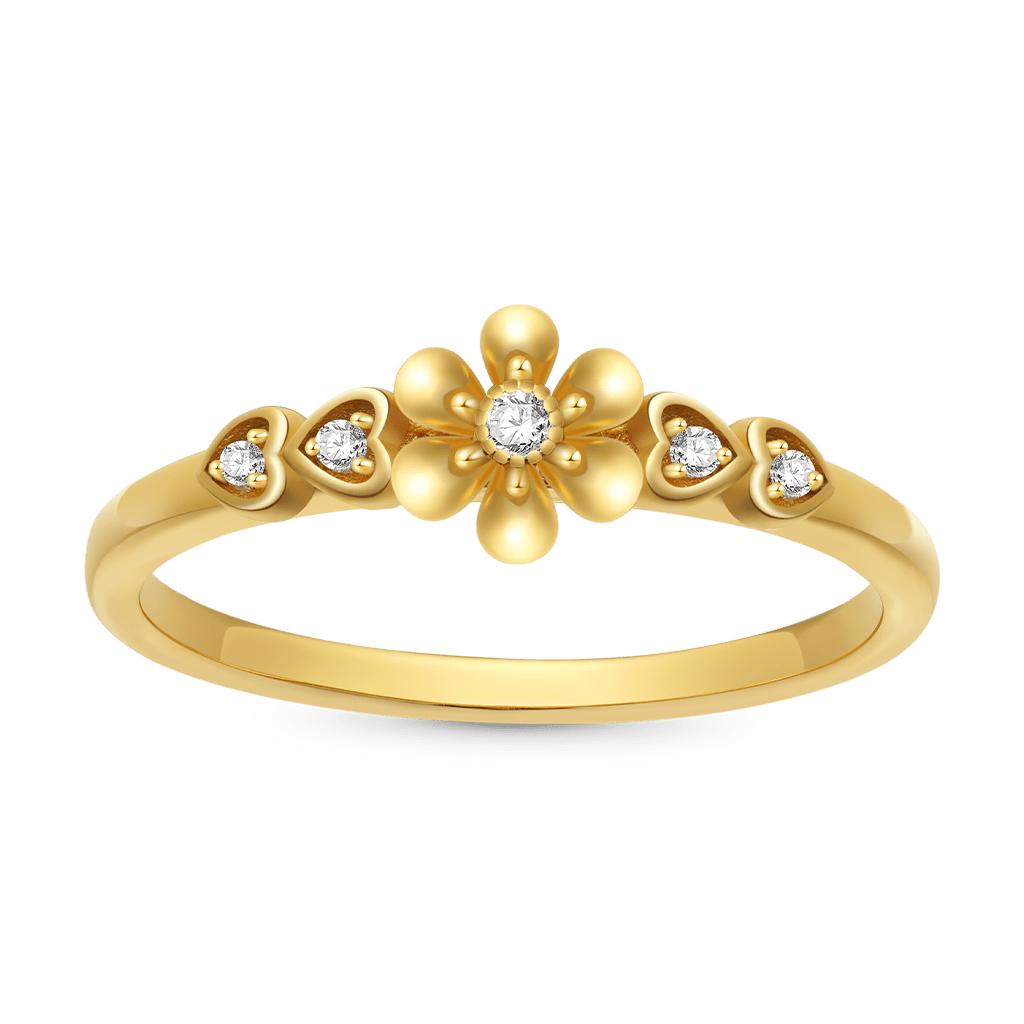 Gnoce Flower Love Band Ring_1