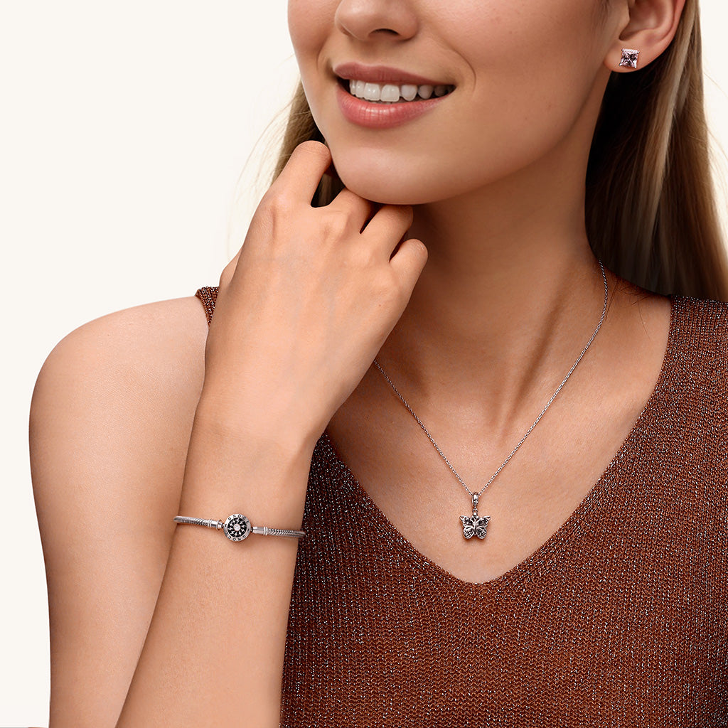 Gnoce "The Moment I Meet You" Elegant 925 Sterling Silver Affordable Classic Bracelet Well Made Multi Size 16CM-22CM Best Gifts For Her_4