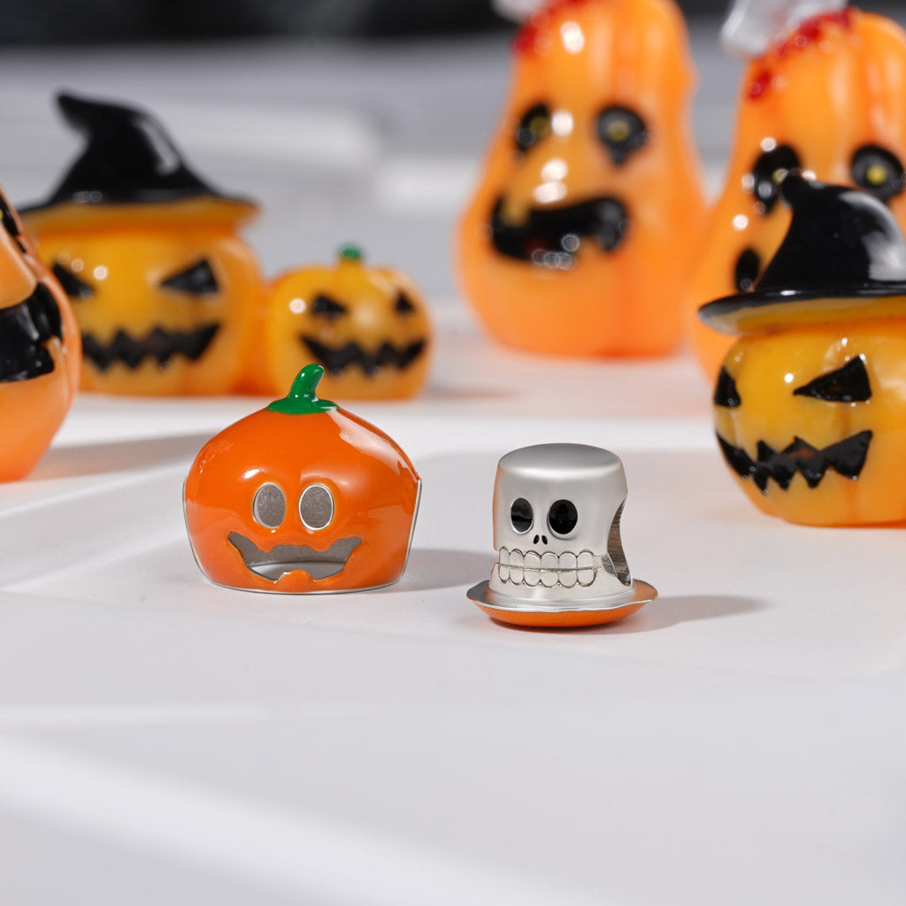 Gnoce Double-layer Skull Pumpkin Head Charm_6