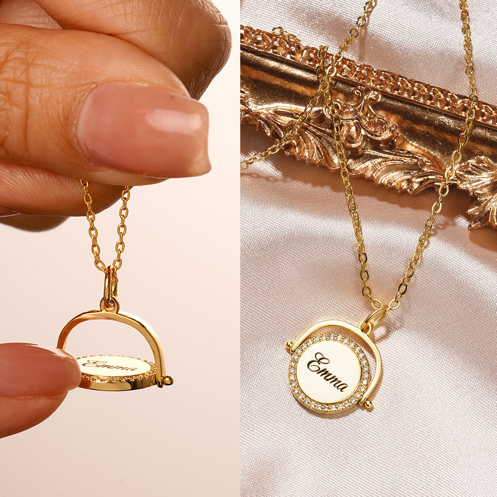 Gnoce Personalized Fidget Toy Anti Anxiety Necklace_5