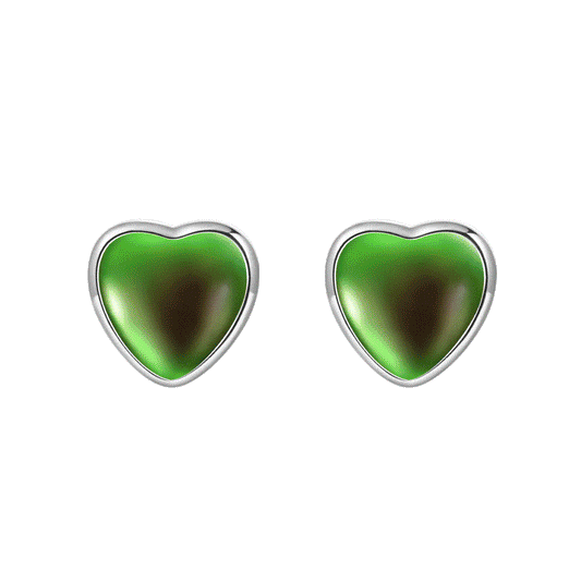 Gnoce Heart Mood Stud Earrings_1