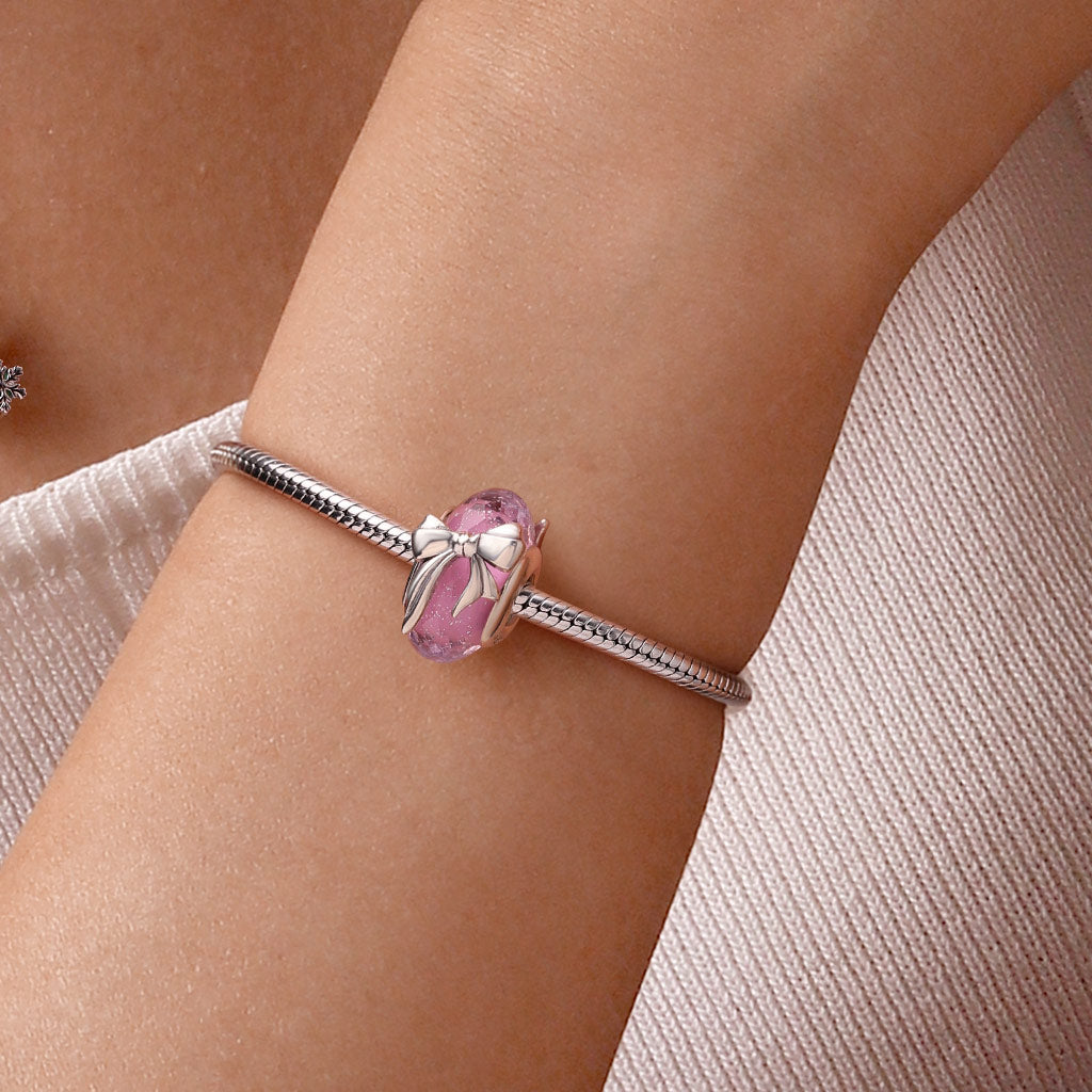 Gnoce Sweet Pink Bow Charm_5