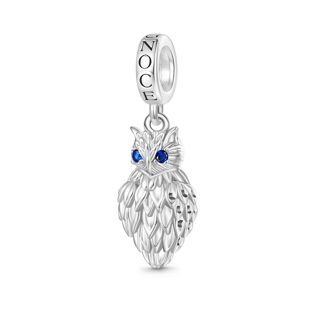 Gnoce Hollow Owl Wings Light Shadow Pendant Dangle Charm_1