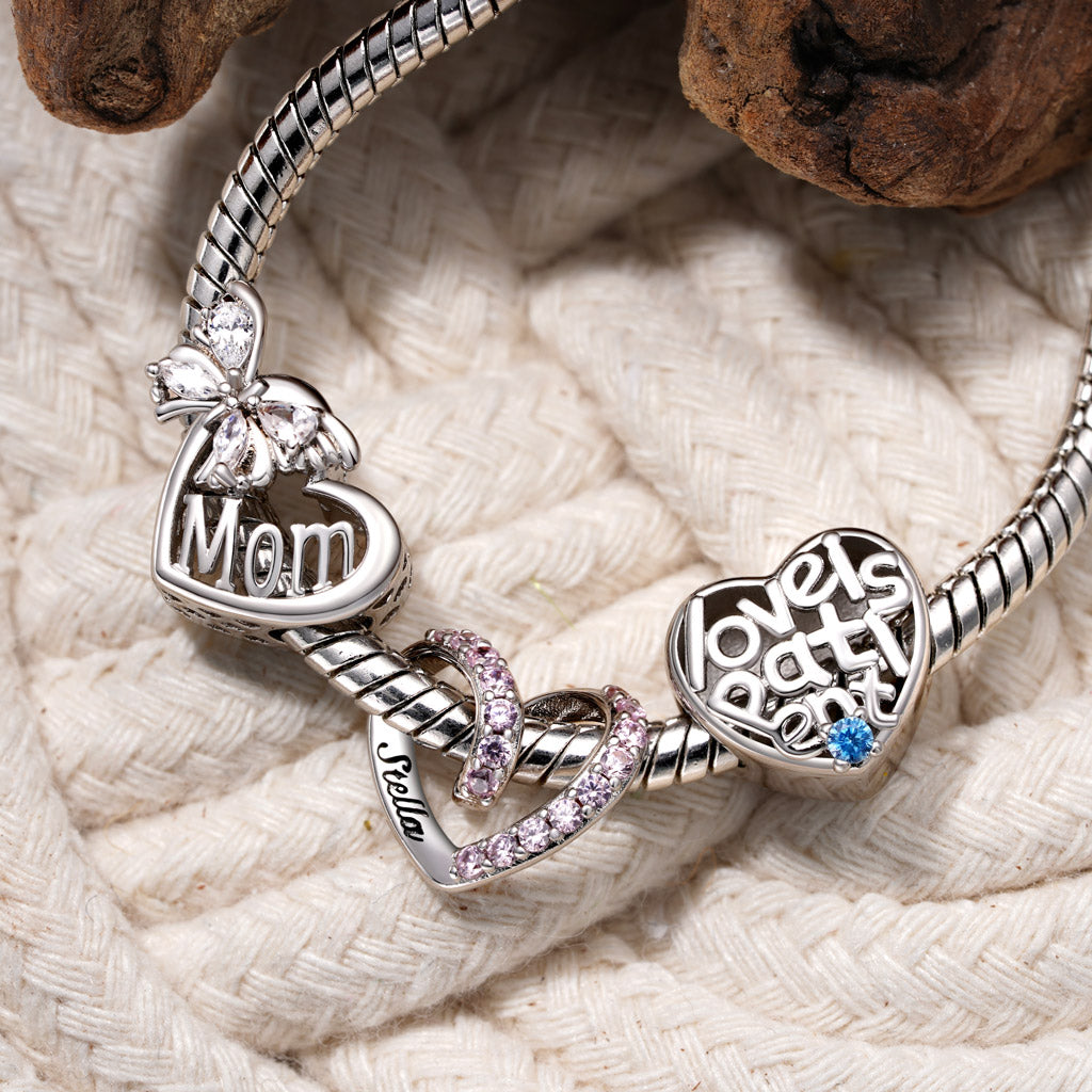 Gnoce Wrap Heart Engravable Birthstone Charm_4