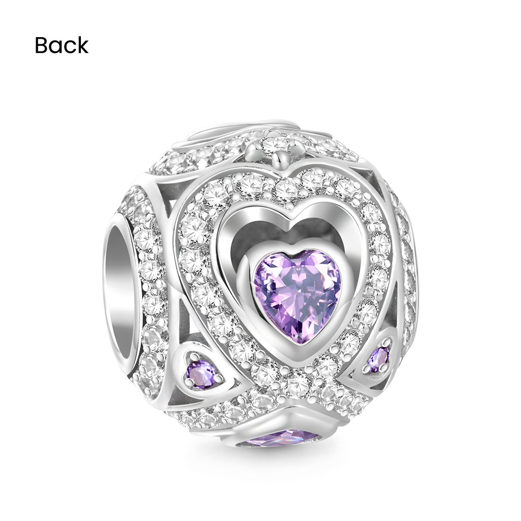 Gnoce Infinite Love Round Birthstone Charm_2