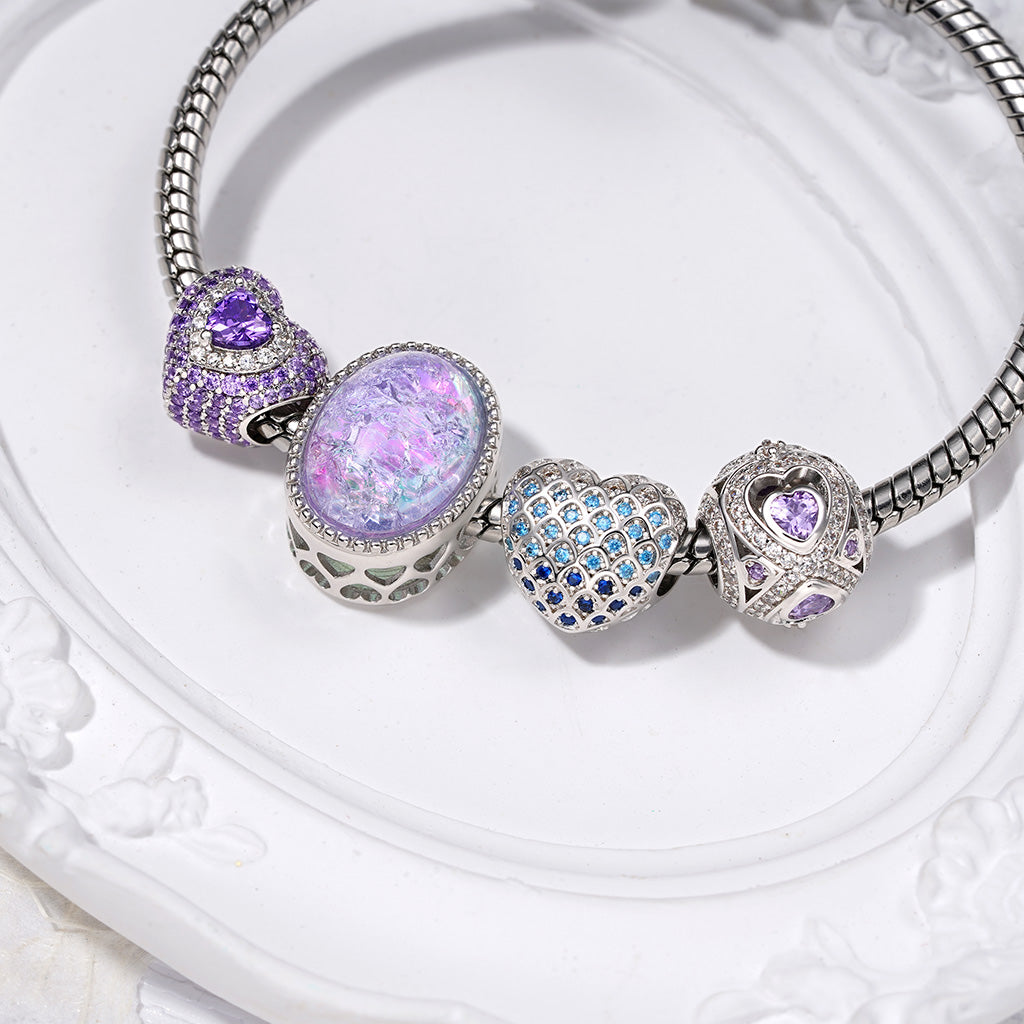 Gnoce Infinite Love Round Birthstone Charm_3