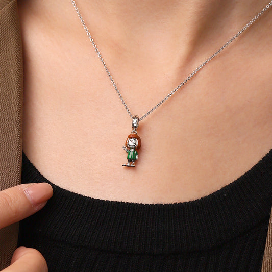 Gnoce Peanuts Peppermint Patty Pendant Dangle Charm_6