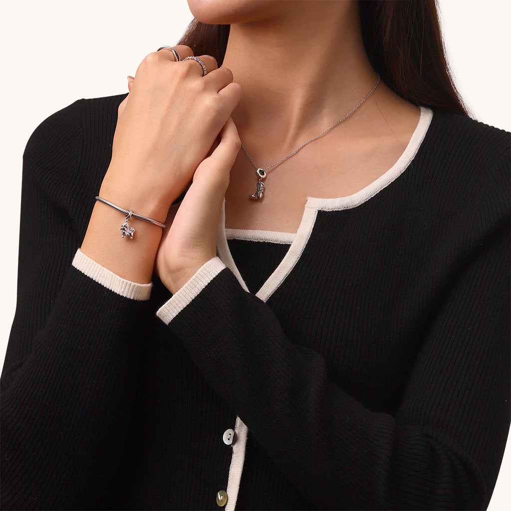 Gnoce Cute Animal Shih Tzu Pendant Dangle Charm_5