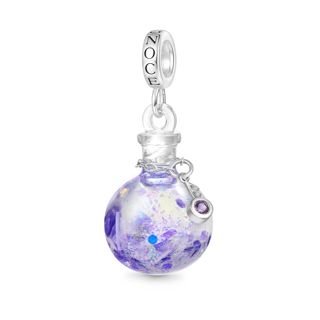 Gnoce Purple Glitter Musical Note Sequin Pendant Dangle Charm_2