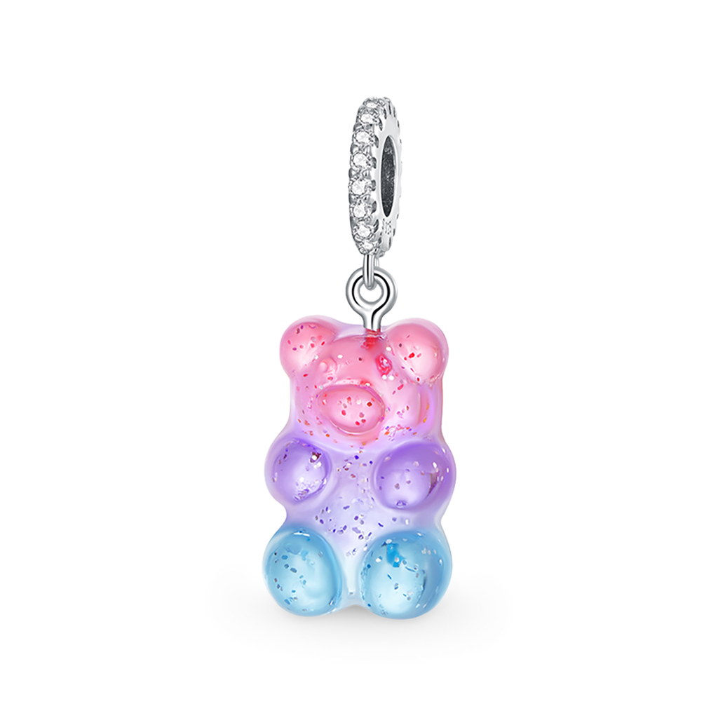 Gnoce Gummy Bear CZ Pave Pendant Dangle Charm_1