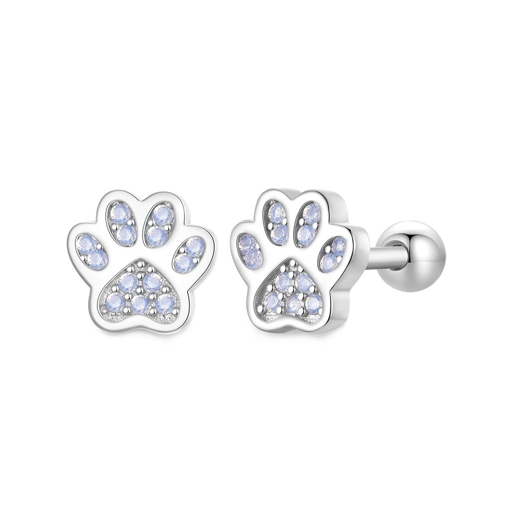 Gnoce Cute Pet Imprint Stud Earrings_1