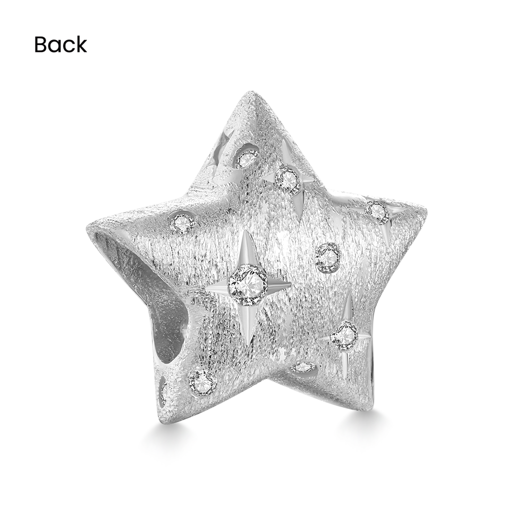 Gnoce Shining Sandblasting Star Charm_2