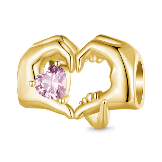 Gnoce 18k Gold Plated Family Love Gift Charm_1