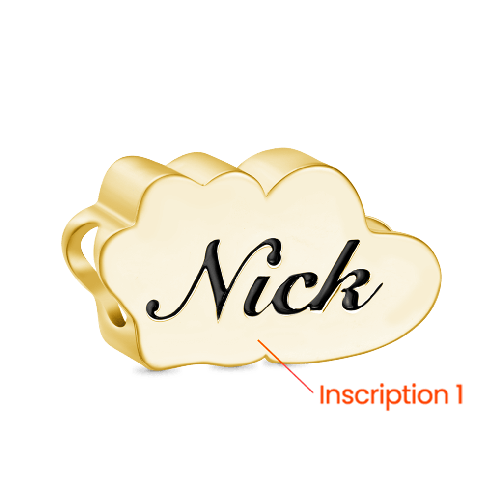 Gnoce 18k Gold Plated Love Pet Engravable Charm_2