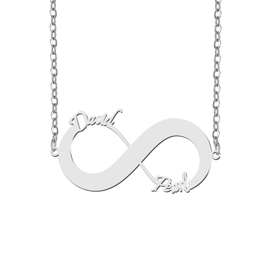 Gnoce Couple Double Name Infinity Necklace_1
