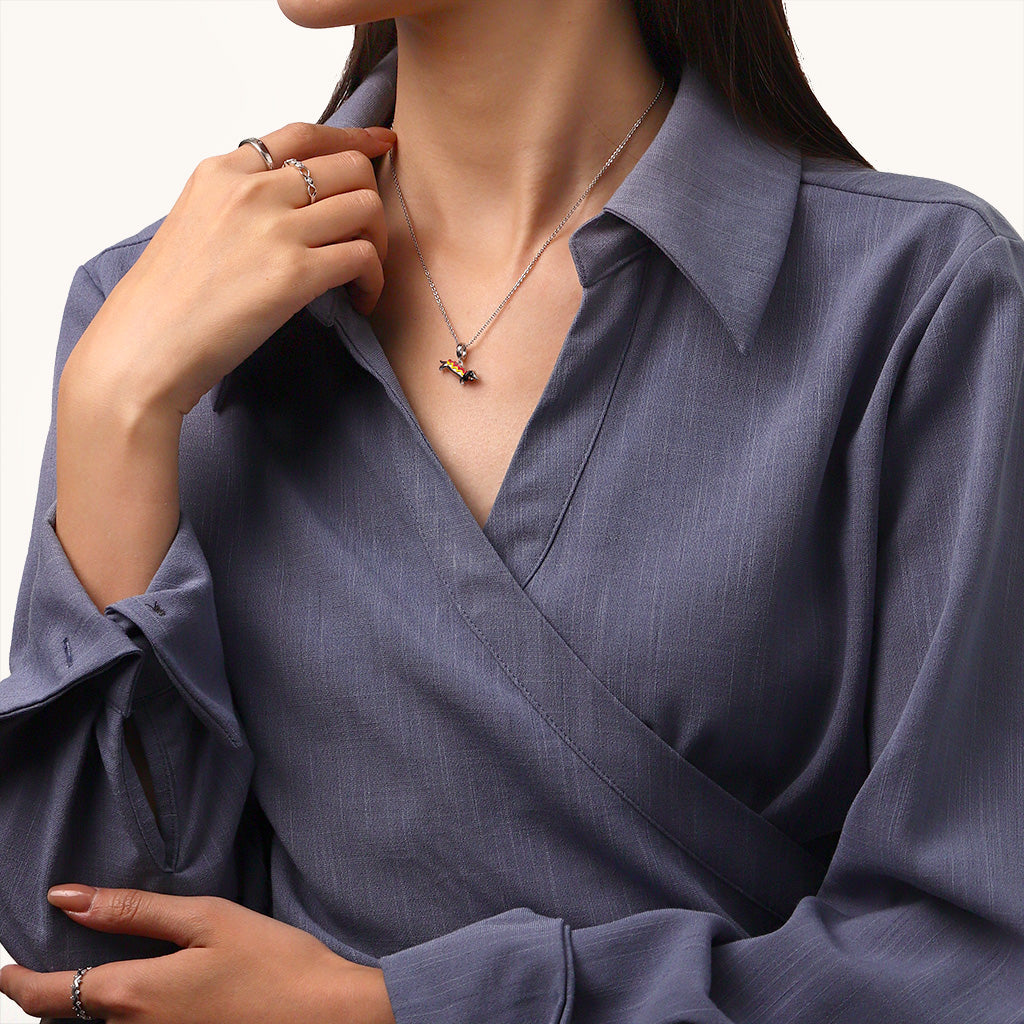 Gnoce Cute Dachshund Dog in Hot Dog Costume Pendant Dangle Charm_4