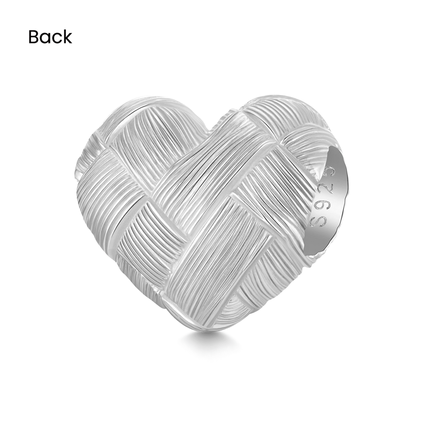 Gnoce Weaving Frosted Heart Charm_2