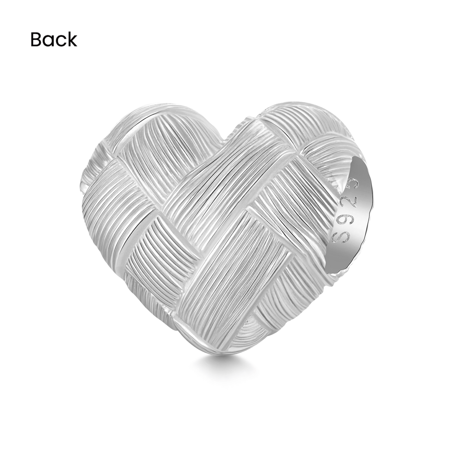Gnoce Weaving Frosted Heart Charm_2