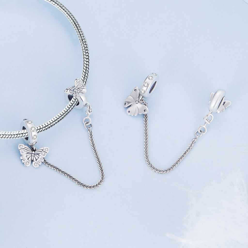Gnoce Butterfly Safety Chain Charm_3