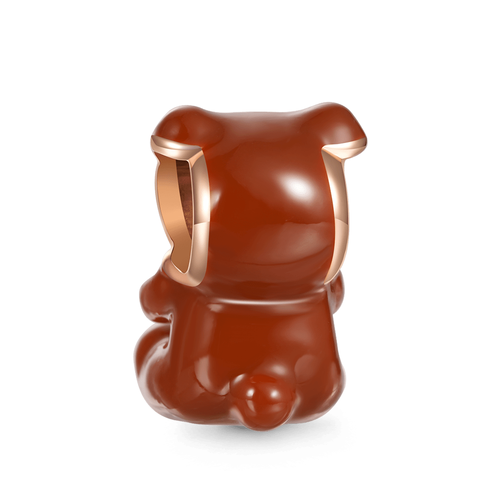 Gnoce Cute Bear Embraces Heart Birthstone Charm_3