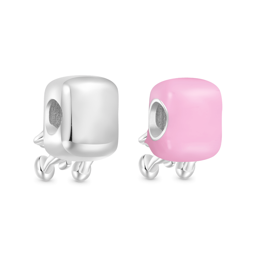 Gnoce Pair of Marshmallows Embraces Love Double Charm