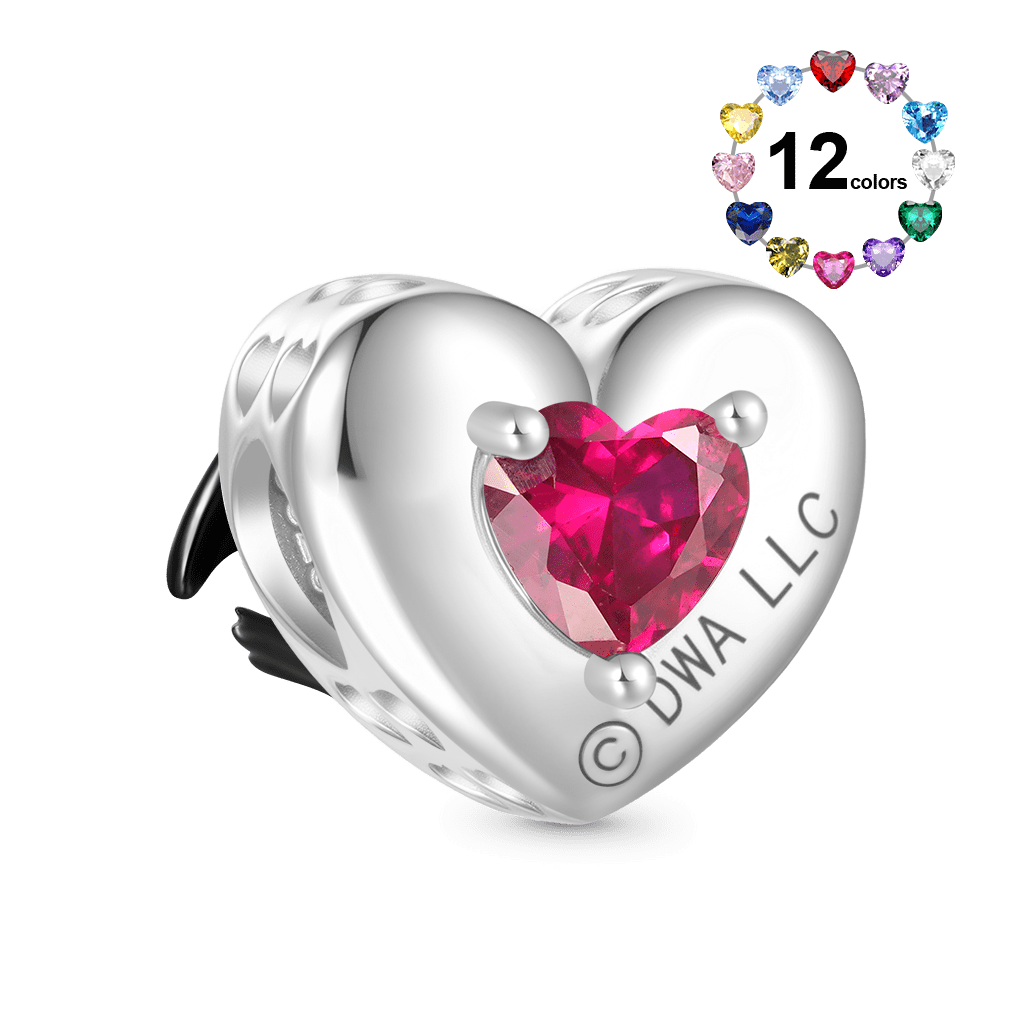 Gnoce Toothless Heart Birthstone Glow-in-the-Dark Charm_3