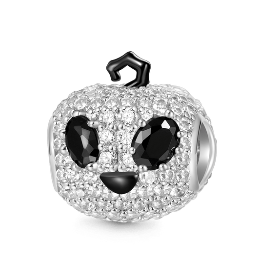 Gnoce Pave Diamond Pumpkin Alien Face Charm_1