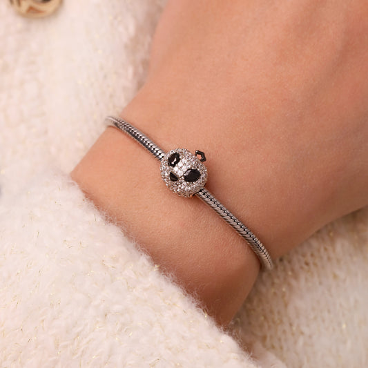 Gnoce Pave Diamond Pumpkin Alien Face Charm_5