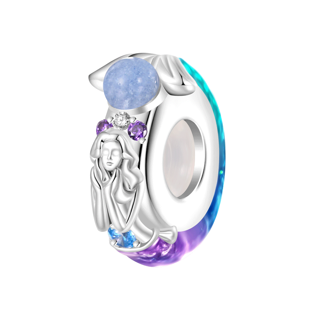 Gnoce Glow-in-the-Dark Gradient Mermaid Tail Stopper Charm_1