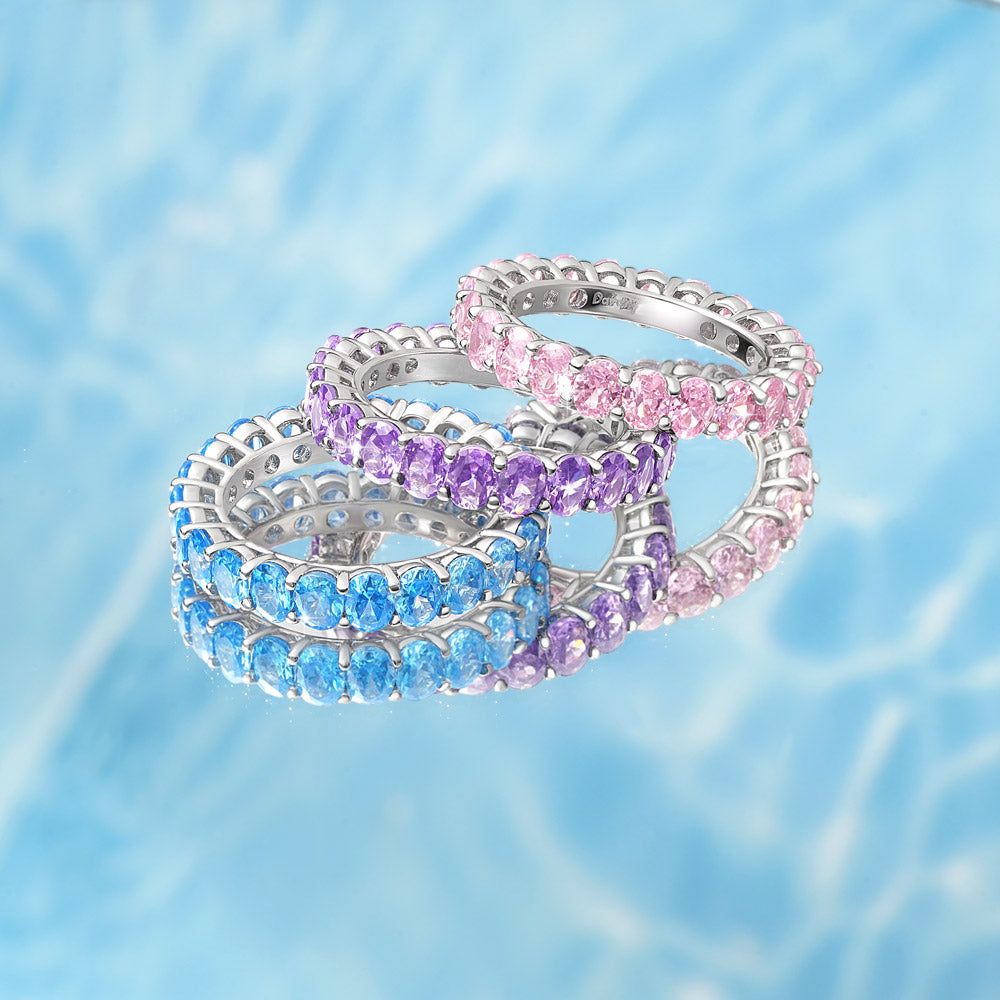 Amethyst Oval-cut Eternity Band Ring_4