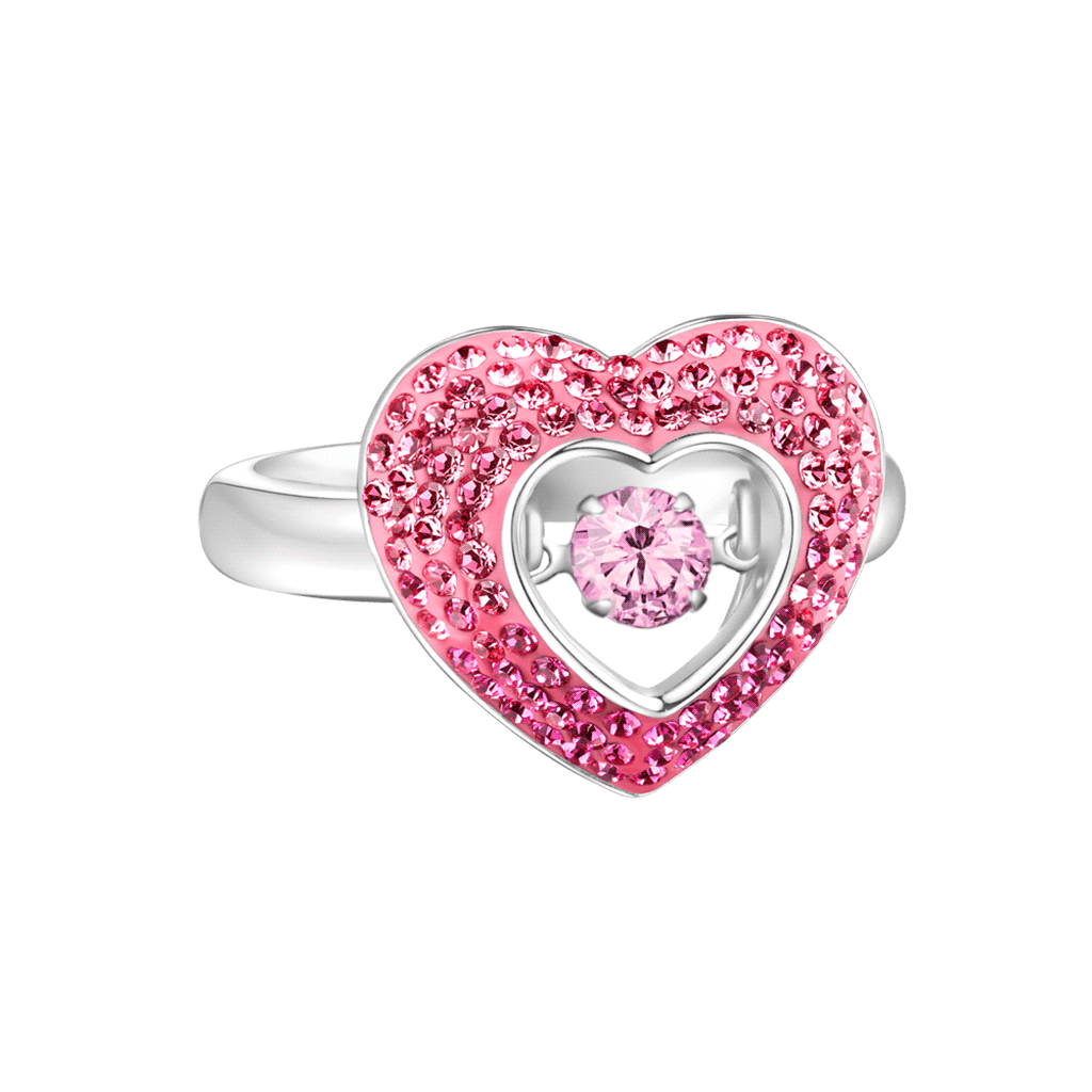 Gnoce Sparkling Pavé Heart Dancing Ring_1