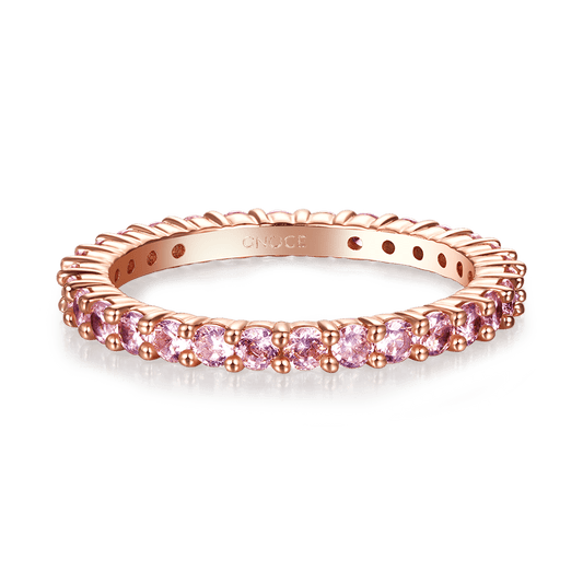 Gnoce Morganite Round-cut Statement Eternity Band Ring_1
