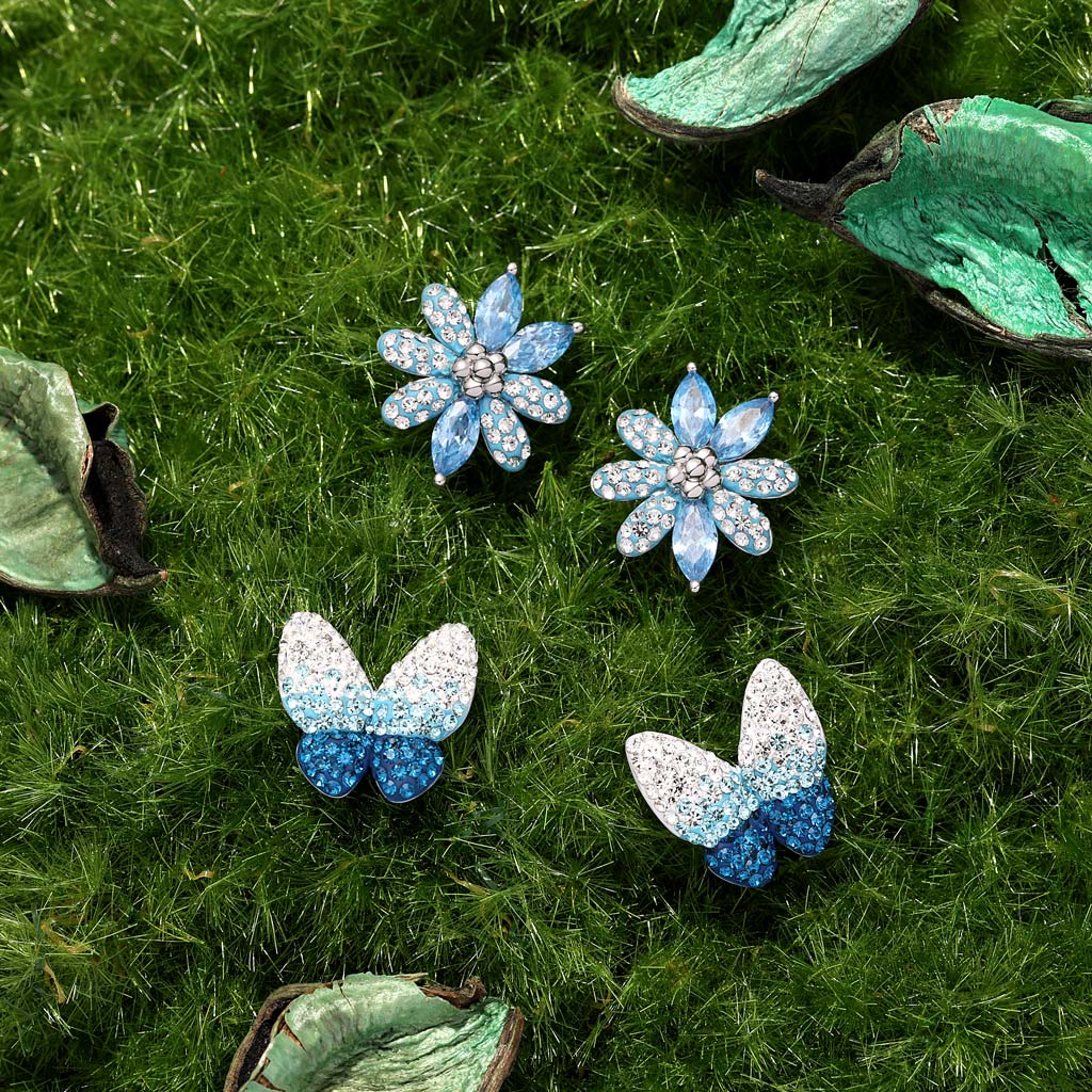 Gnoce Blue Gradient Butterfly Earrings_4