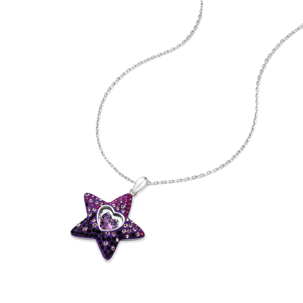 Gnoce Dancing Heart Amethyst Star Necklace_2