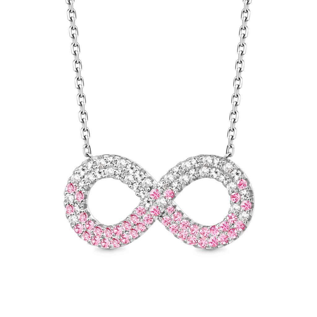 Gnoce Gradient Infinite Pavé Pendant Necklace_1