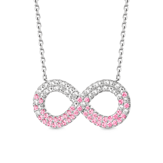 Gnoce Gradient Infinite Pavé Pendant Necklace_1