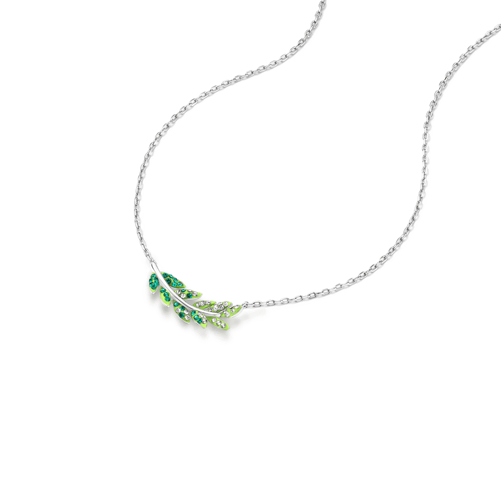 Gnoce Olive Leaf Pendant Necklace_3