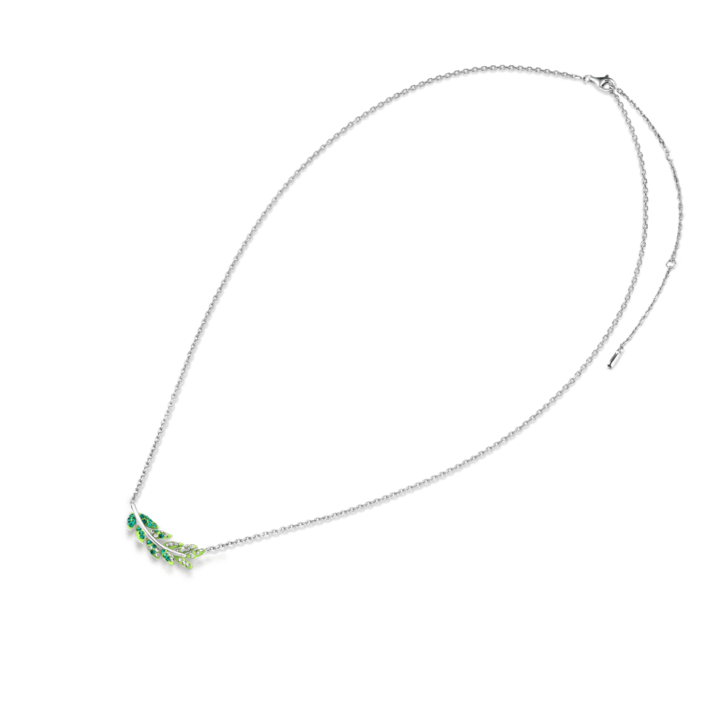 Gnoce Olive Leaf Pendant Necklace_4