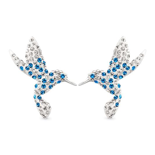 Gnoce Blue Hummingbird Earrings_1