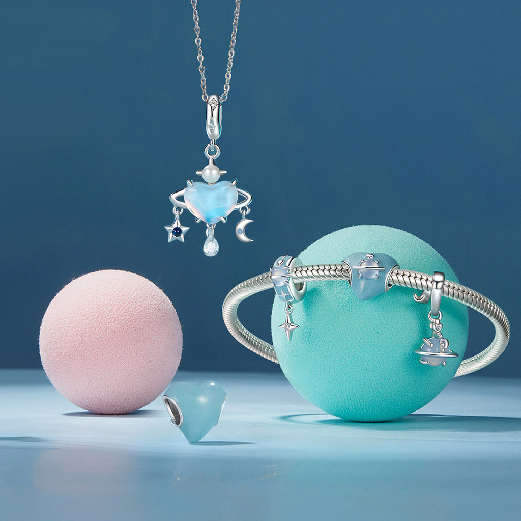 Gnoce Blue Love Planet Charm_3