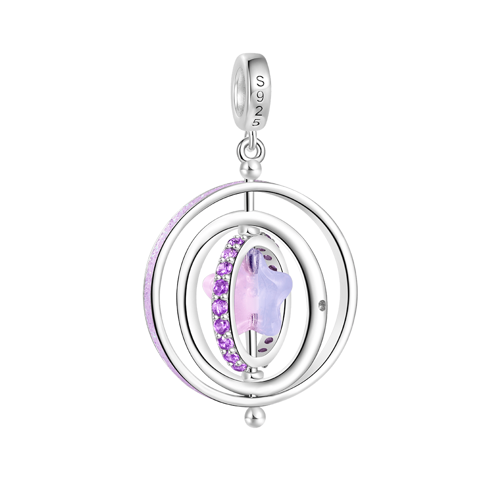 Gnoce Rotatable Star Celestial Aerospace Pendant Dangle Charm_2