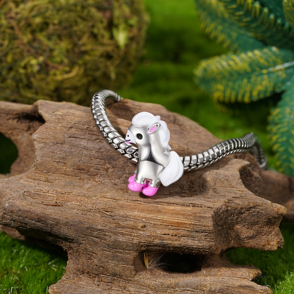 Gnoce Pink Cute Mini Pony Charm_3