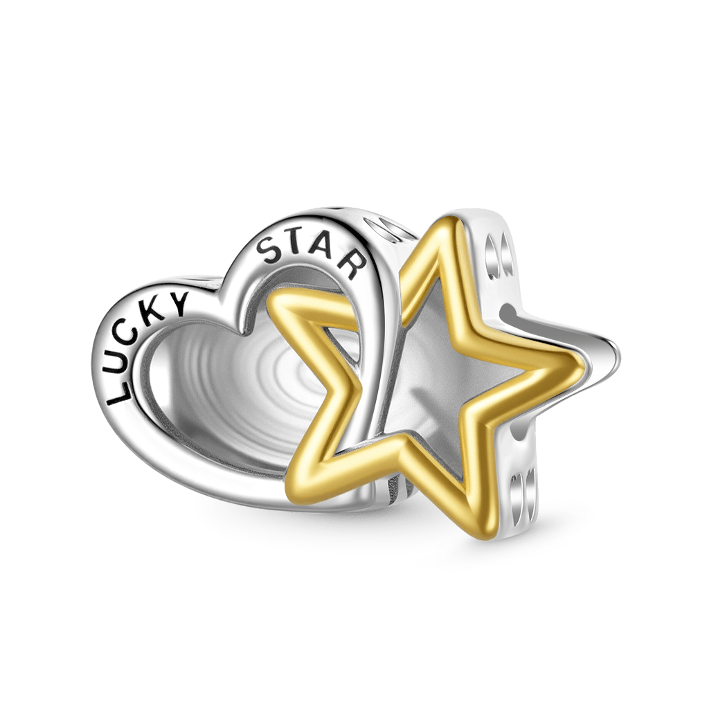 Gnoce Engravable Lucky Star & Heart Charm_1