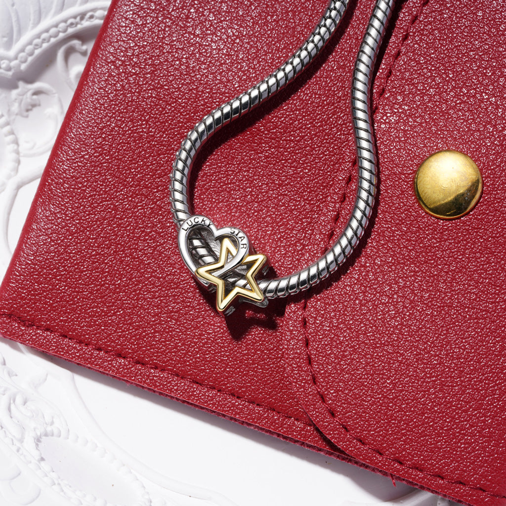 Gnoce Engravable Lucky Star & Heart Charm_3