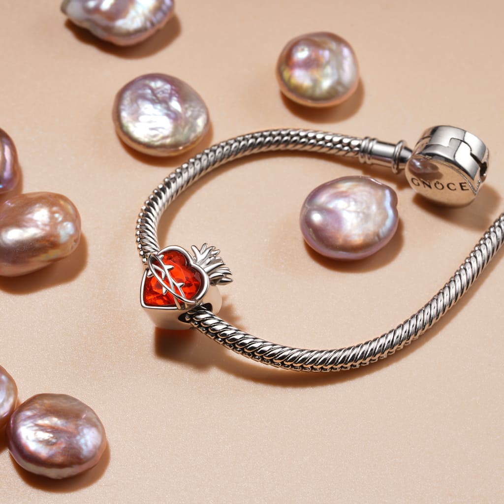 Gnoce Sacred Heart of Jesus Red Religious Charm_3