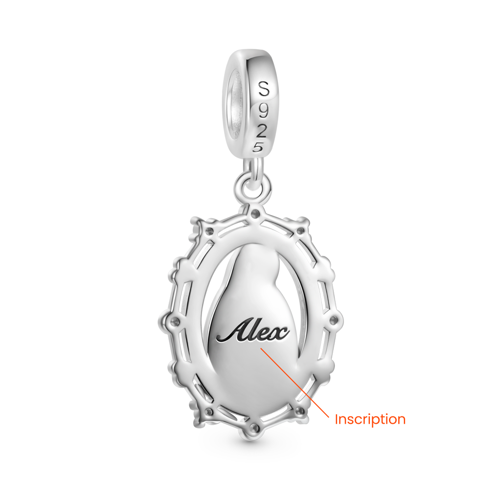 Gnoce Religious Virgin Mary Birthstone Pendant Dangle Charm_3