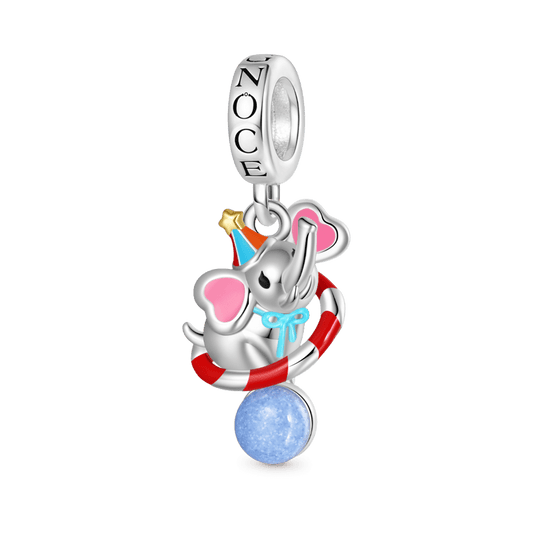 Gnoce Funny Circus Elephant Glow-in-the-Dark Pendant Dangle Charm_2